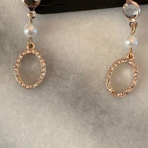 Gold dangle earrings